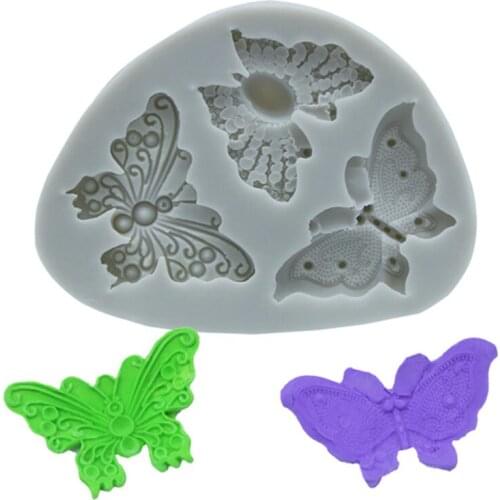 Butterfly Shaped Fondant Cake Mold Silicone Mold Soap Mould Bakeware Baking Cooking Tools Sugar Cookie Jelly Pudding Decor