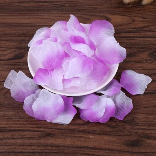Hot saling 100 pcs/bag Rose flower Petals Wedding party Decoration Artificial Flowers Petals For Silk Flowers Decorative Petals