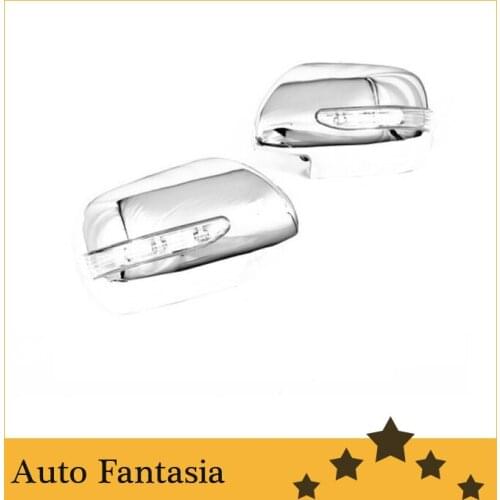 Chrome Side Mirror Cover w/ LED for Toyota Sienna 04-10- Free Shipping