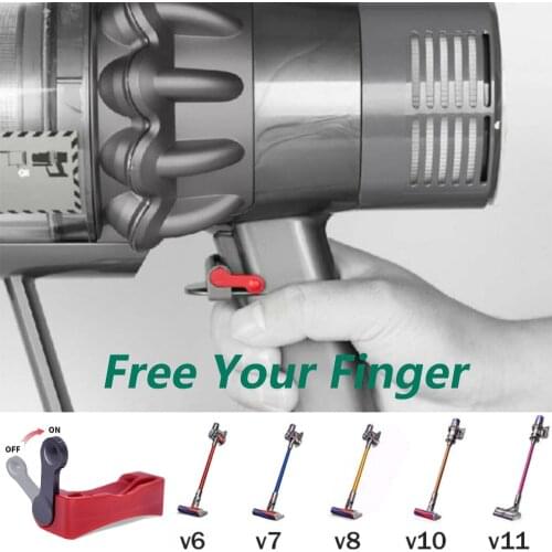 Power Button Trigger Switch Lock With Box for Dyson V6 V7 V8 V10 V11 Universal Vacuum Cleaner Accessories To Free Your Finger