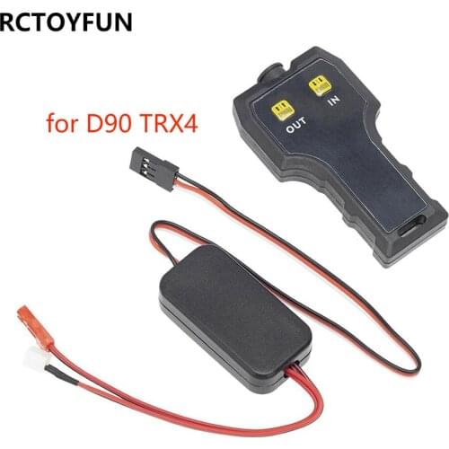 1/10 Scale RC Crawler Metal Winch for D90 TRX4 Crawler Remote Receiver Remote Control Car Replacement Accessories