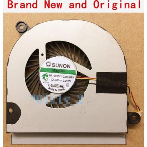 New laptop CPU cooling fan Cooler radiator Notebook for SUNON MF75090V1-C280-G99 DC5V 2.25W