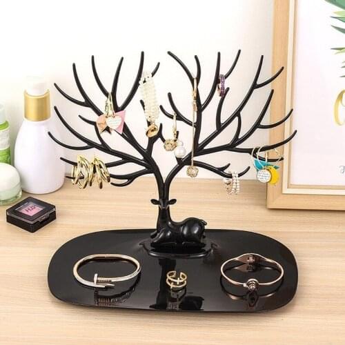 Tray Tree Storage Jewelry Display Stand Earrings Necklace Ring Pendant Bracelet Jewelry Cases Organizer Holder Shelf Organizer