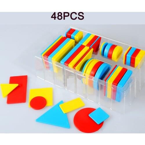 Kids Children Educational Intellective Toy Montessori Teaching Toy Logic Geometric Professional School Learning Tools