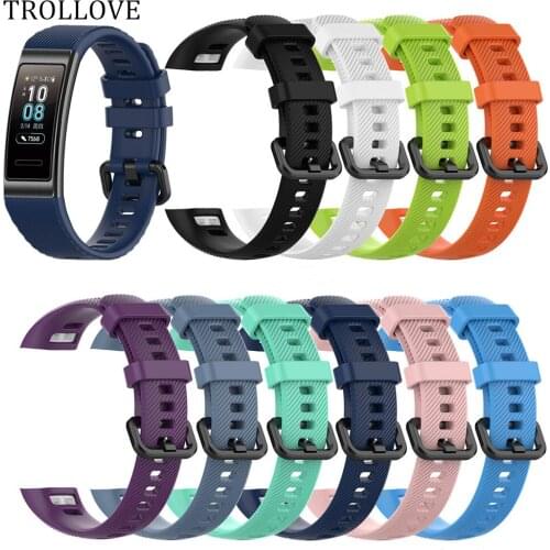Wrist Strap for Huawei Band 3 Pro Smart Watch Wristband Bracelet Watchband Silicone Sports Replacement Belt for HUAWEI Band 3Pro