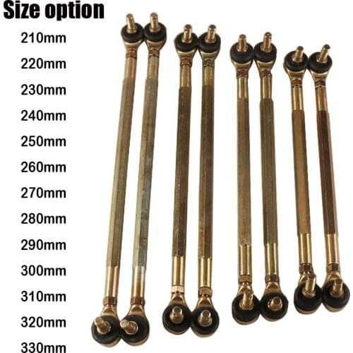 M10 Ball Joiner Bolt Tie Rod 210 220 230 240 250 260 270 280 290 300 310mm 50cc 70cc 110cc Quad Dirt Bike ATV Go Kart Dune Buggy