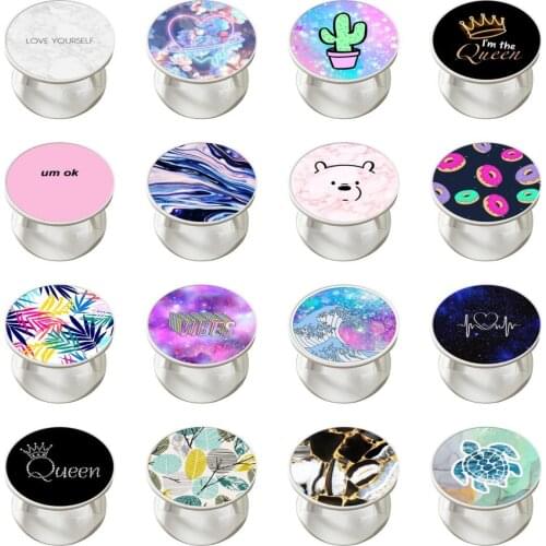 Compatible Foldable Phone Stand Holder Soporte Para Celular Swappable Top For anneau de telephone Smart Phone