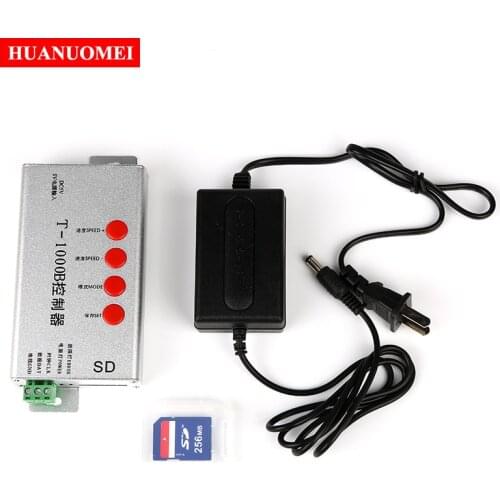 T-1000B Programmable SD Card RGB Pixel LED Controller SPI Digital Dimmer,Max 2048Pixels,WS2811,UCS1903,WS2812B,SK6812,LPD6803etc