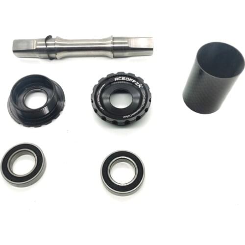 Titanium BSA english threaded square taper bottom bracket 119mm for brompton 144g