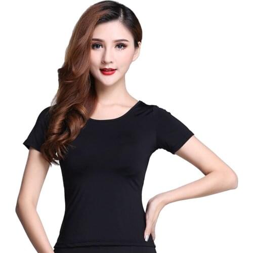 Short Sleeve O Neck Women Latin Dance Tops Latin Dancing Dress Cloth Tango Chacha Dancing Performamnce SS068