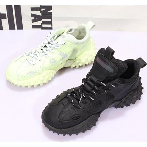 Spring New Women Chunky Sneakers Woman Platform Flats Female Shoes Ladies Brand Sport Sneakers Slip On Zapatos De Mujer Trainers