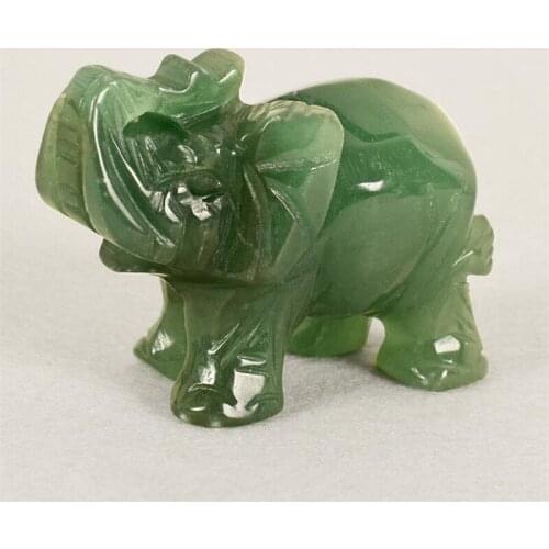 2inch Elephant small animals carved pieces natural green eastern mausoleum elephants placed pieces