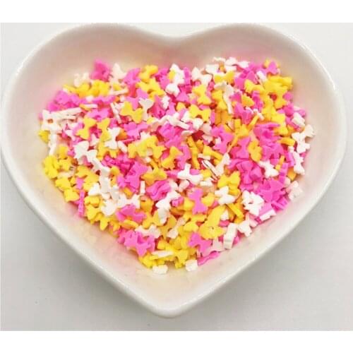 20g Colorful Polymer Clay Sprinkles for DIY Detraction Charms Beads Hair Accessories