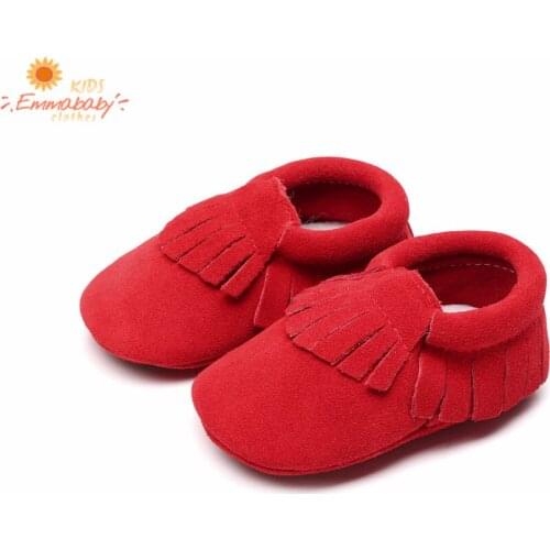 2020 Baby Shoes New Autumn Spring Infant Moccasins Non-Slip Rubber Sole Fringe Crib Shoes Toddler First Walkers Flats Boys