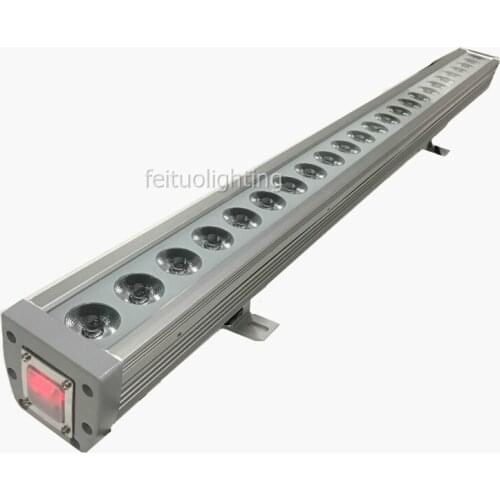 Professional IP65 Led Wall Washer Light 24x10w 4in1 RGBW 1 Meter Aluminium Linear Bar Wash Light Outdoor Led Lights Wall Washer