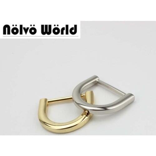 50pcs 4 Colors 5.0mm 25*21mm(1" inner) polished nickel metal Closed Fat tabular d ring,DIY metal accessory online shop wholesale