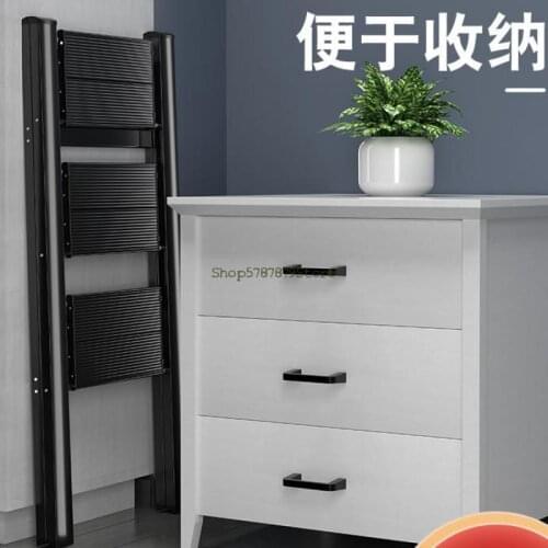 Household Ladder Indoor Multi-function Folding Ladder Aluminum Alloy Herringbone Ladder Expansion Staircase Thic