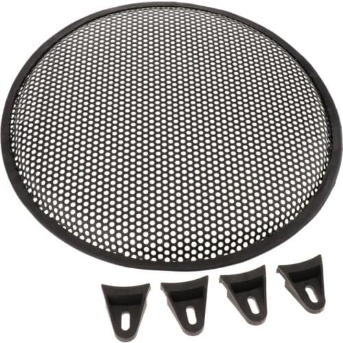 Speaker Grills Cover Case With Screws Audio Accessoric Black 12inch