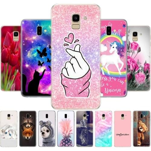 For Samsung J6 2018 Case EU J600 J600F SM-J600F Silicon Soft TPU Back Cover For Samsung Galaxy J6 Plus 2018 J6+ J610 J610F Coque