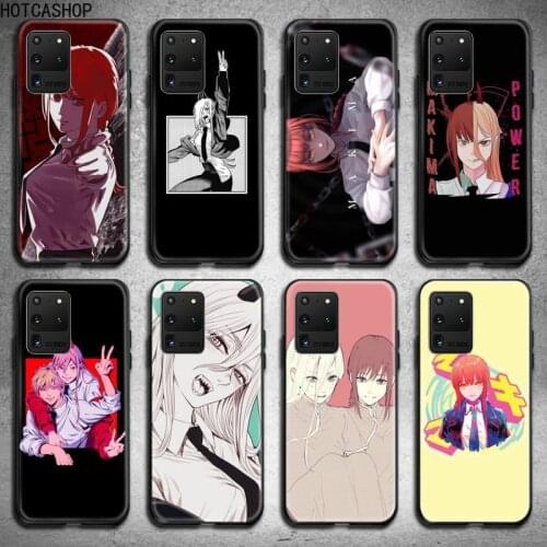 Chainsaw Man Makima Power Phone Case For Samsung Galaxy S21 Plus Ultra S20 FE M11 S8 S9 plus S10 5G lite 2020