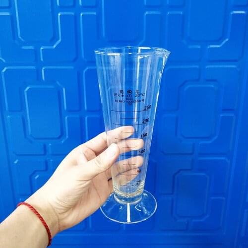Graduate,with spout,short lines.Capacity 250ml,Measuring glass,Medicine glass,Test mixer