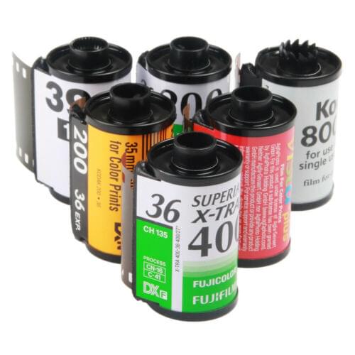6x Reloadable Empty Canisters Cassettes For Kodak Fuji 135 35mm Vintage Film