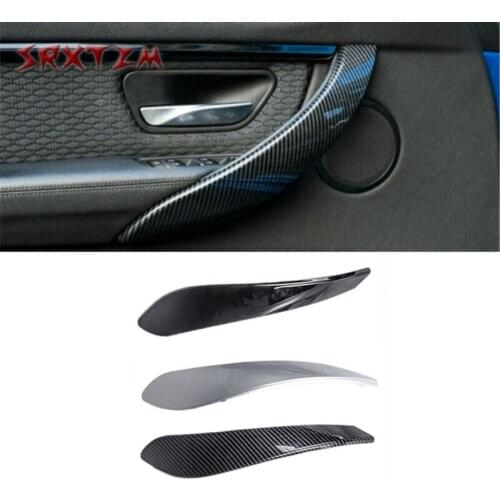 LHD RHD Interior Door Pull Handle Outer Cover Trim For BMW 3 4 Series F30 F31 F32 F33 F34 F35 F36 F80 F82 F83 2013-2018