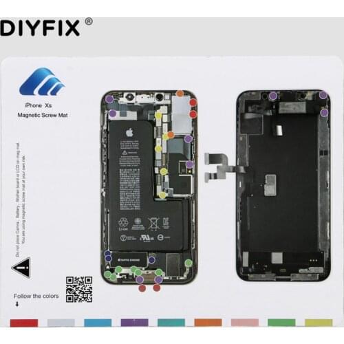 Magnetic Screw Mat Work Pad for iPhone X XR XS XS Max 7 8 Plus Professional Guide Screw Pad Keeper Chart Mat Phone Repair Tools