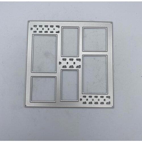 Metal Cutting Die Rectangle Embossed Paper Card Album Craft Template Stencil Dies