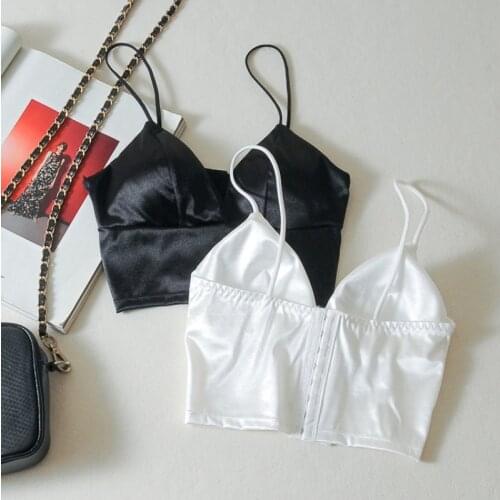 Fashion Women Lady Casual Tops Tube Chest Wrap Bandeau Underwear Black White Wrapped Chest Strap Chest Pad Underwear