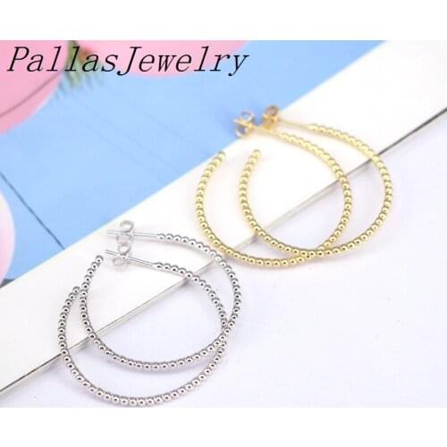 5Pairs Trendy Gold / Silver Color Geometric Women New Simple Circle Stud Earrings For Female Jewelry