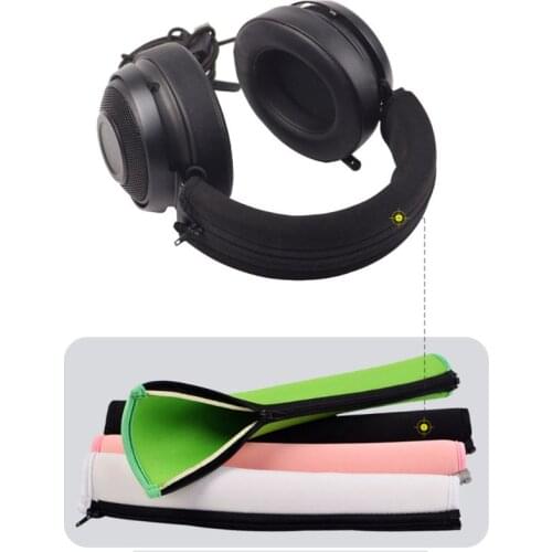 Headphones Headband Cushion Pads Bumper Cover Zipper Replacement for razer Kraken PRO 7.1 V2 Headset
