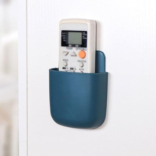 Wall-Mounted Storage Box No Punching Wall Mounted Remote Control Storage Box Control TV Storage Box Convenient Phone Holder