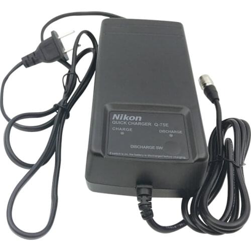 NEW NIKON Q75E Q-75E charger for Nikon BC-65 BC-80 battery total stations 4-PIN charger EU / US plug