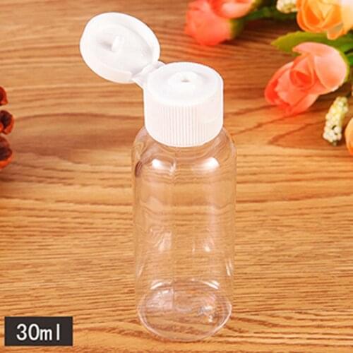 6PCS Lotion Empty Bottle Hand Cosmetic Cream Travel Lotion Containers Refillable Portable Transparent Plastic Makeup Bottles