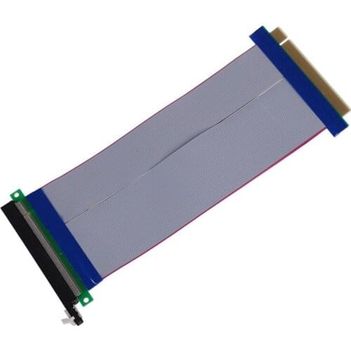 QINDIAN Computer Cable Connectors PCIe 16X PCI Express PCI-E 16X to 16X Riser Extender Card Adapter Flexible Extension Cable NEW