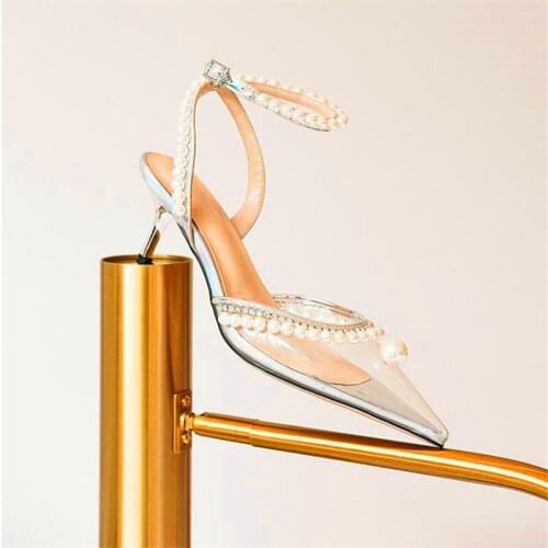 S New summer ladies stiletto high heel sandals pointed toe strap stiletto sandals fashion party high heel sandals