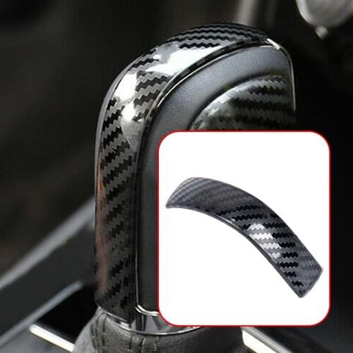 Gear Lever Shift Knob Central Cap Cover Trim Carbon Fiber Style Fit For VW Passat Beetle 2012 2013 2014 2015 2016 2017 2018 2019