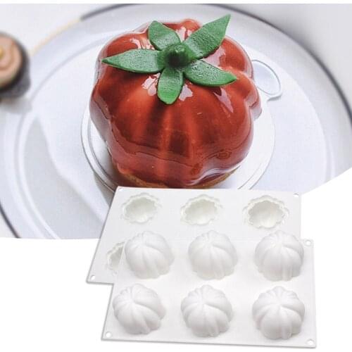 6 Halloween Pumpkin Silicone Cake Mold For Chocolate Ice Cream Decorating Pudding Dessert Tools Pan Bakeware Baking Mousse Z6G3