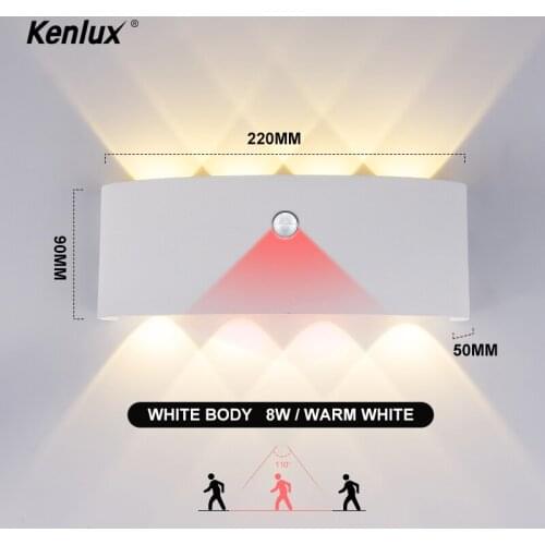 Nordic Wall Lamp Led Aluminum Outdoor Indoor Up Down Sensor Motion Light Modern For Home Stairs Bedroom Bedside Bathroom Light