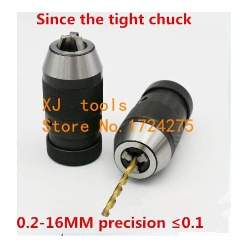 Taper B18, 0.2-16mm Medium-sized keyless drill chuck closefisted drill chuck,Drill clamp tool,accuracy: less than 0.1mm