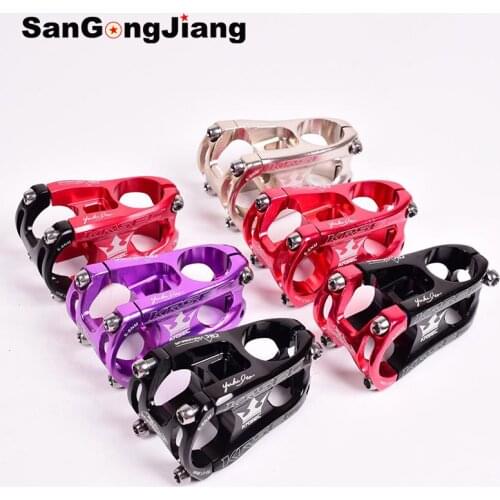 KRSEC Bicycle Stem short 50mm Mountain Bike Cycling Aluminium Alloy 28.6*31.8mm handlebar Stem MTB AM XC Cross Country
