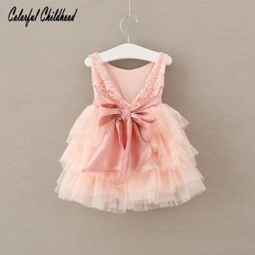 Vintage toddler Baby Girls Dress Baptism Dresses for Girls princess birthday party wedding vestidos infant kids clothes summer