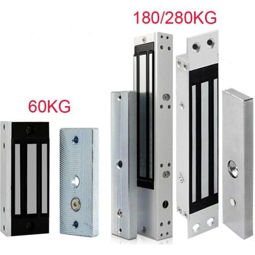 60/180/280KG Electronic Magnetic Lock Waterproof Electric Control Lock Normally Closed for apartment access control accessories