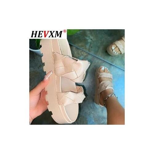 Big Size 35-43 Brand New Ladies High Platform Sandals Fashion High Heels Gladiator Sandals Women 2021 Beach Wedges Shoes Women