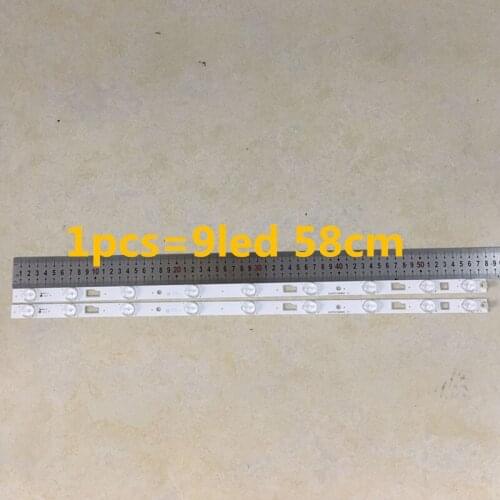 1set=4pieces LED Backlight strip For D32TS7202 bar light 32HR331M09A5 V1 Led strip 1pcs=580MM 9Led lamps
