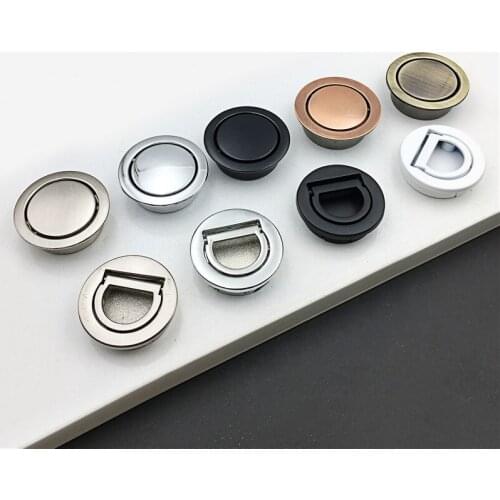 1pcs cabinet handle zinc alloy embedded invisible rotation embedded dark drawer wardrobe handle