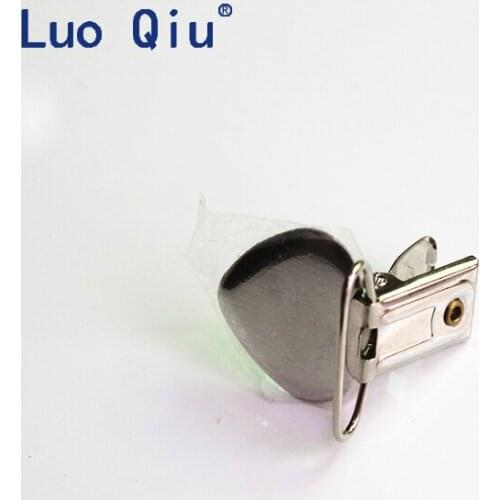 New 1" 25MM Enamel Heart Shape Suspender Clips With Plastic Teeth,Metal Pacifier Clip,Garment Clips,10pcs