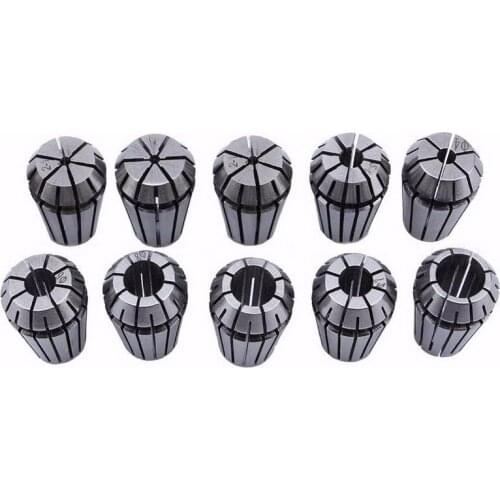 13pcs 1mm 3.175mm to 6.35mm ER16 Spring Collet Chuck Spindle Motor Lathe Tool Holder DIY CNC Router Parts
