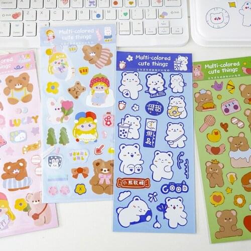 16PCS/LOT colorful sprouts series stationery sticker Creative decoration DIY fresh self adhesive sticker